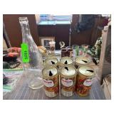 Hudepohl Beer Cans and Embossed Glass Bottle