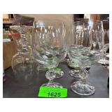 Crystal-Like Stemmed Glasses