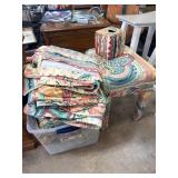 Vanity Stool with Matching Linens