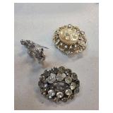 Three Vintage-Style Brooches