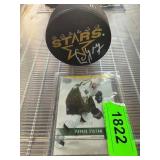 Dallas Stars Signed Puck and Patrik Stefan Card