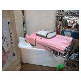 Pink Ceramic Automobile Cookie Jar