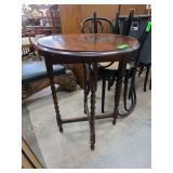 Wooden Side Table Barley Twist Legs