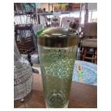 MCM Glass Cocktail Shaker with Metal Lid