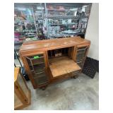 Stunning Wooden Secretary Display Cabinet