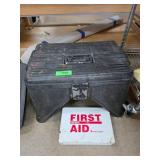 Plastic Storage Box With Ratchet Straps and First