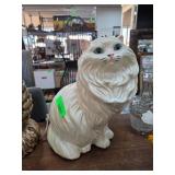 Ceramic Lamp in Cat Shape with White Finish