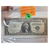 1957 $1 U.S. Silver Certificate Note