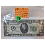 $20 Federal Reserve Note Series B