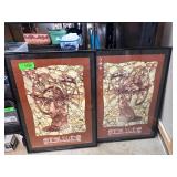 Framed Erasure Concert Posters