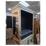 Mirrored Display Cabinet with Storage