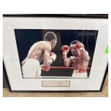Sugar Ray Leonard Autographed Display