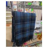 Pendleton Wool Blue Plaid Blanket