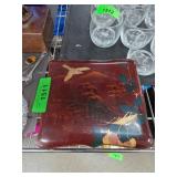 Decorative Lacquer Box with Scenic Motif