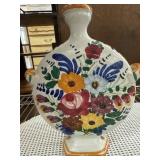 Hand-Painted Italian Ceramic Decanter