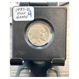 1937-D Buffalo Nickel in High Grade