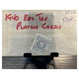 1940 Revenue Tax Playing Card Stamp