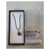 Meteorite Pendant Necklace with Display Box