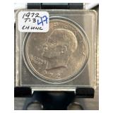1972 Eisenhower Dollar Coin in Clear Case