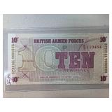 British Armed Forces 10 New Pence Voucher