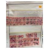 Vintage Stamps in Sheet Protector