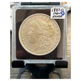 1887-O Morgan Silver Dollar in Protective Case