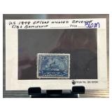 US 1898 5-Cent Revenue Battleship Stamp
