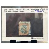 1871 Third Issue Wizard Paid Cancel