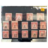 U.S. Red Documentary Stamps