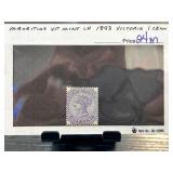 Mauritius 1893 Victoria 1 Cent Stamp