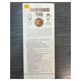 Lincoln-Kennedy Commemorative Penny Display