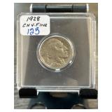 1928 Buffalo Nickel in Protective Case