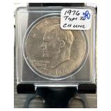 1976 Type 2 Eisenhower Dollar Coin