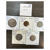 Panama Coin Lot Including 1/2 Balboa and Cents