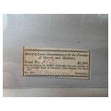 1877 Louisiana Bond Coupon with $40 Value