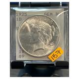 1925 Peace Dollar In Gem BU Condition