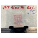 1918 Stock Transfer Revenue Stamp