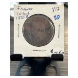 France 1855-B 10 Centimes Coin