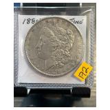 1884 Morgan Silver Dollar in Protective Case