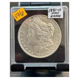 1881-O Morgan Silver Dollar in Protective Case