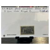 US E19 Mint Black 20c Postage Stamp