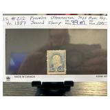 1887 Franklin Ultramarine Stamp