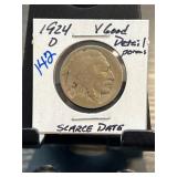 1924-D Buffalo Nickel in Very Good Detail