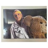 Autographed Photo With Teddy Bear Scene