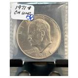 1971 Eisenhower Dollar Coin in CH UNC Condition