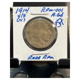 1914 Buffalo Nickel RPM-001 Coin