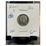 2001-S Proof Roosevelt Dime Coin