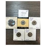 France Coin Lot with Various Denominations