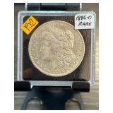 1886-O Morgan Silver Dollar in Case