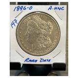 1896-O Morgan Silver Dollar A/UNC